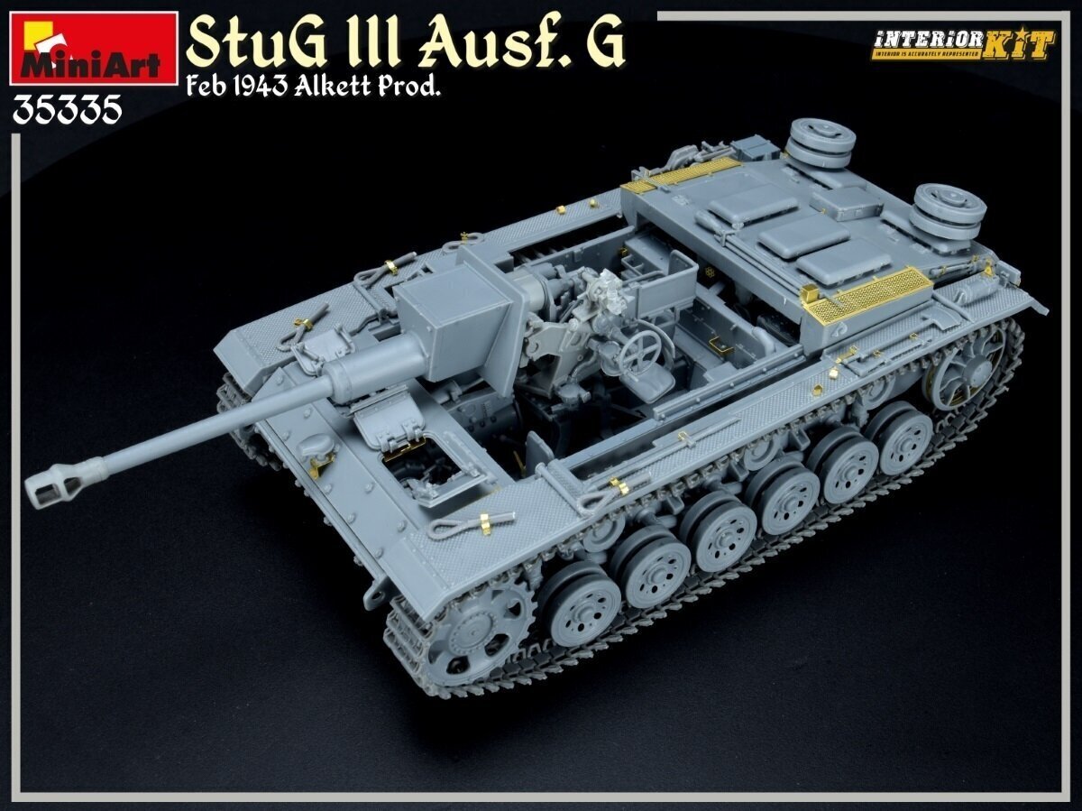 Plastikinis surenkamas modelis Miniart StuG III Ausf. G Feb 1943 Alkett Prod. - Interior Kit, 1/35, 35335 цена и информация | Konstruktoriai ir kaladėlės | pigu.lt