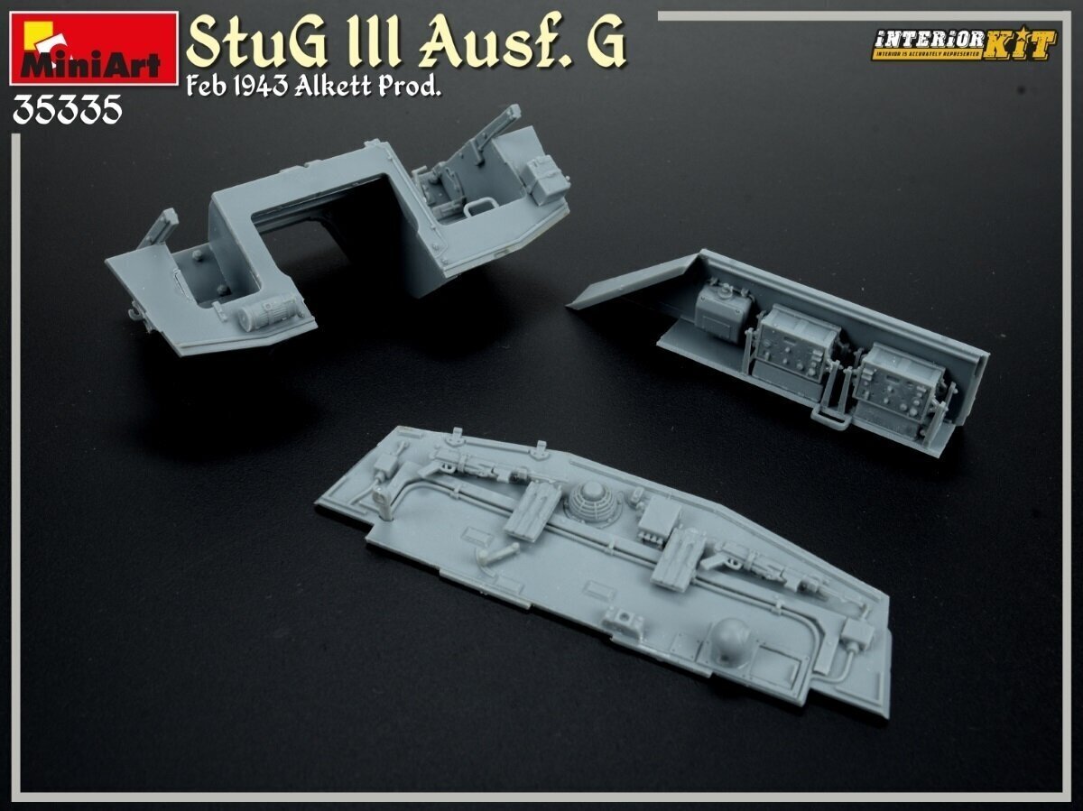 Plastikinis surenkamas modelis Miniart StuG III Ausf. G Feb 1943 Alkett Prod. - Interior Kit, 1/35, 35335 цена и информация | Konstruktoriai ir kaladėlės | pigu.lt