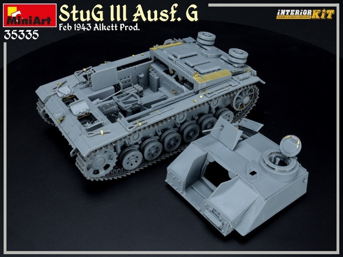 Plastikinis surenkamas modelis Miniart StuG III Ausf. G Feb 1943 Alkett Prod. - Interior Kit, 1/35, 35335 kaina ir informacija | Konstruktoriai ir kaladėlės | pigu.lt