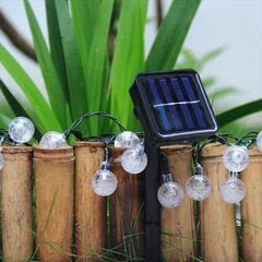 Гирлянда светодиодные солнечные садовые фонари цена и информация | Уличные светильники | pigu.lt