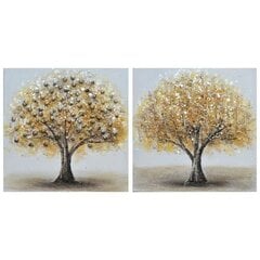 Картина DKD Home Decor, Дерево (40 x 2.5 x 40 cm) (2 шт.) цена и информация | Репродукции, картины | pigu.lt