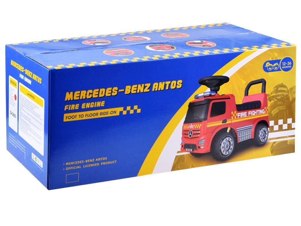 Paspiriama mašinėlė Mercedes Fire Brigade, raudona kaina ir informacija | Žaislai kūdikiams | pigu.lt