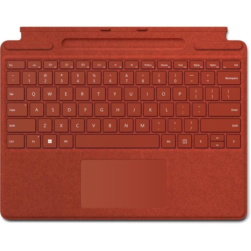 Microsoft Surface Pro Signature Keyboard Cover, ENG, red - Keyboard цена и информация | Planšečių, el. skaityklių dėklai | pigu.lt