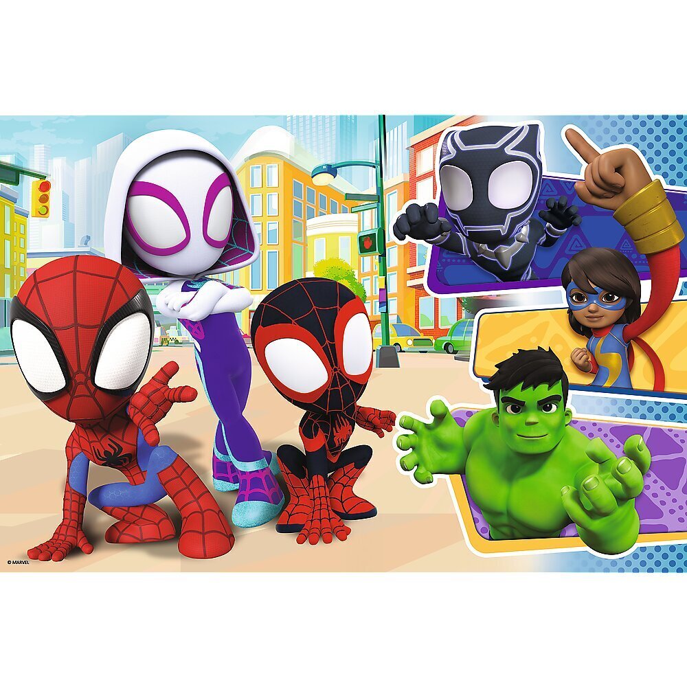 Dėlionė Spiday and friends Spiderman, 24 dalių цена и информация | Dėlionės (puzzle) | pigu.lt