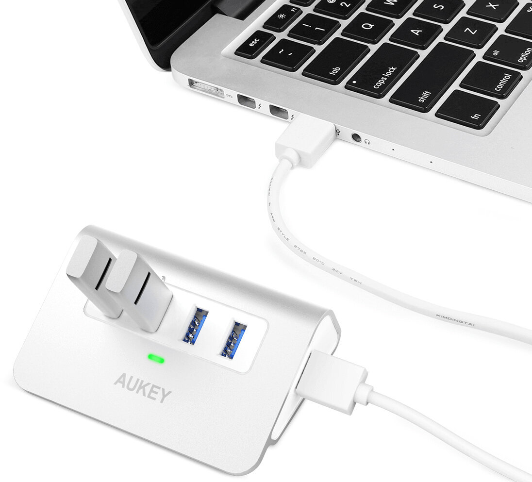 Hub CB-H5 USB aluminum | 4xUSB 3.0 | 5Gbps kaina ir informacija | Adapteriai, USB šakotuvai | pigu.lt