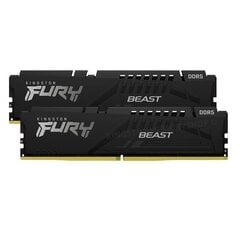 DDR5 Fury Beast Black 16GB(2 8GB)/5600 CL40 kaina ir informacija | Operatyvioji atmintis (RAM) | pigu.lt