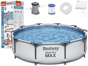 Baseinas Bestway Steel Pro Max, 305 x 76 cm kaina ir informacija | Baseinai | pigu.lt
