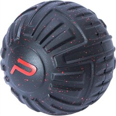 Массажный мячик Pure2Improve, 12,8 см, черный цвет цена и информация | Аксессуары для массажа | pigu.lt