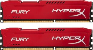 Оперативная память RAM HyperX FURY Red 8GB 1333MHz DDR3 memory module цена и информация | Оперативная память (RAM) | pigu.lt