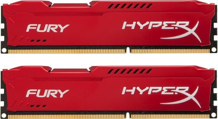 HyperX FURY DDR3 2x4GB 1333MHz CL9 (HX313C9FRK2/8) цена и информация | Operatyvioji atmintis (RAM) | pigu.lt