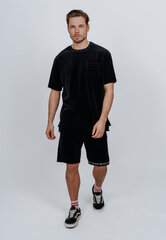 Бархатная футболка унисекс SMP24016, цвет черный цена и информация | Мужские футболки | pigu.lt