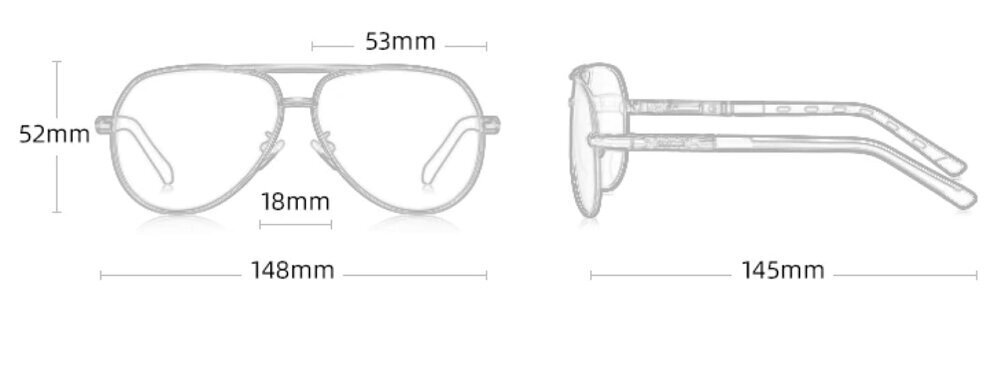 Polarizuoti nerūdijančio plieno akiniai nuo saulės vyrams. kaina ir informacija | Akiniai nuo saulės vyrams | pigu.lt