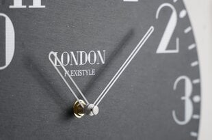 Sieninis laikrodis - Londonas retro 30 cm kaina ir informacija | Laikrodžiai | pigu.lt
