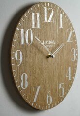 Sieninis laikrodis - Medinis Londonas retro 30 cm kaina ir informacija | Laikrodžiai | pigu.lt
