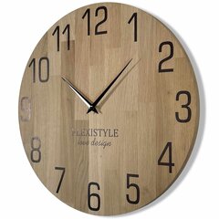 Sieninis laikrodis - Natūralus 50 cm kaina ir informacija | Laikrodžiai | pigu.lt