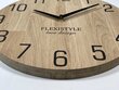 Sieninis laikrodis - Natūralus 30 cm kaina ir informacija | Laikrodžiai | pigu.lt