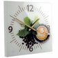 Sieninis laikrodis iš stiklo - Kavos puodelis 3 kaina ir informacija | Laikrodžiai | pigu.lt