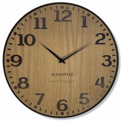 Настенные часы Элегантный дуб 50см цена и информация | Часы | pigu.lt