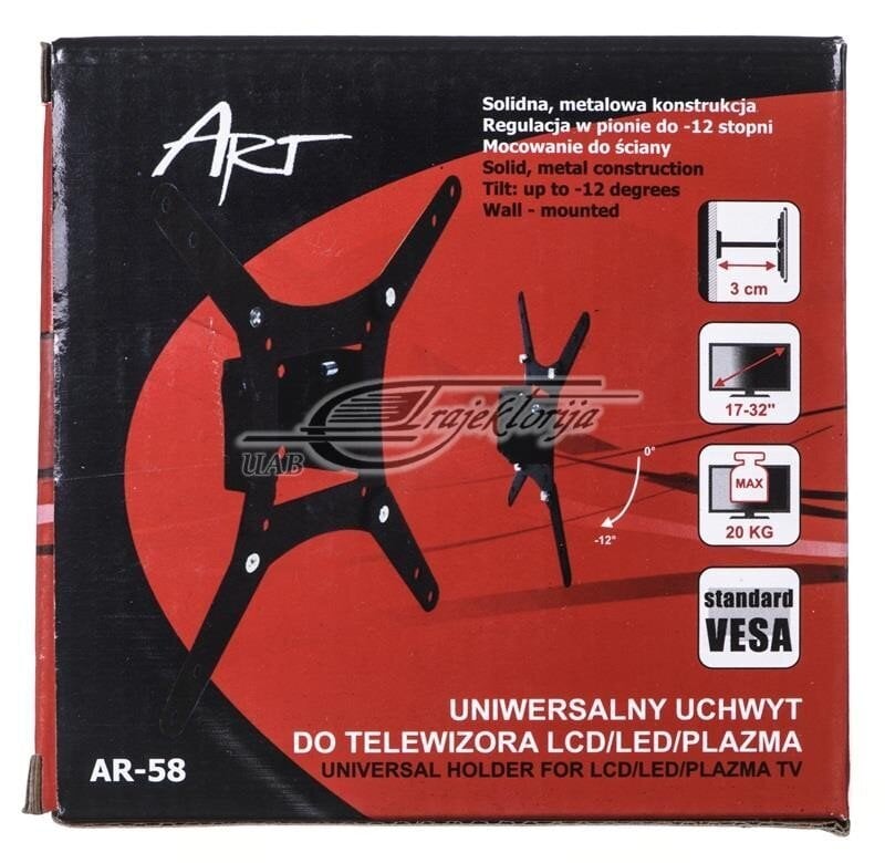 ART Ramt AR-58 17-32” kaina ir informacija | Televizorių laikikliai, tvirtinimai | pigu.lt
