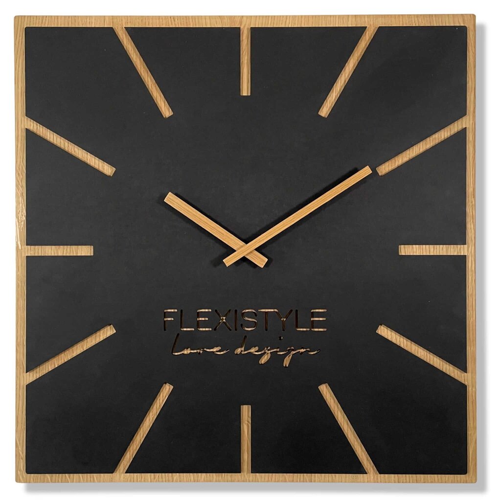 Sieninis laikrodis Medinis Tikslus laikas 60cm kaina ir informacija | Laikrodžiai | pigu.lt