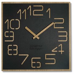 Sieninis laikrodis Mediniai Skaitmenys 40cm kaina ir informacija | Laikrodžiai | pigu.lt