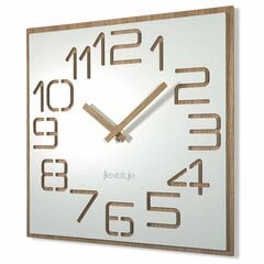 Sieninis laikrodis Mediniai Skaitmenys B 40cm kaina ir informacija | Laikrodžiai | pigu.lt