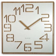 Sieninis laikrodis Mediniai Skaitmenys B 60cm kaina ir informacija | Laikrodžiai | pigu.lt