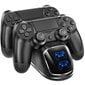 Įkroviklio prijungimo stotelė, įkraunama pad PS4 2x kaina ir informacija | Žaidimų kompiuterių priedai | pigu.lt