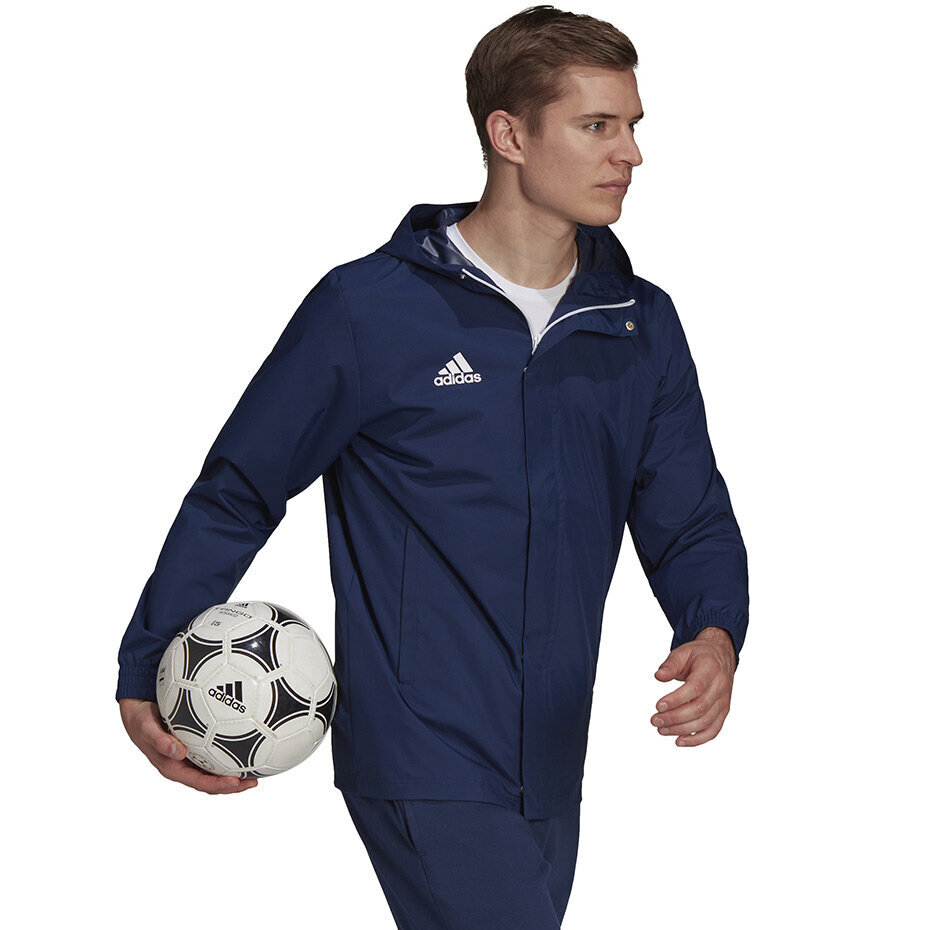 Vyriška striukė Adidas Entrada 22 H57472, tamsiai mėlyna цена и информация | Futbolo apranga ir kitos prekės | pigu.lt