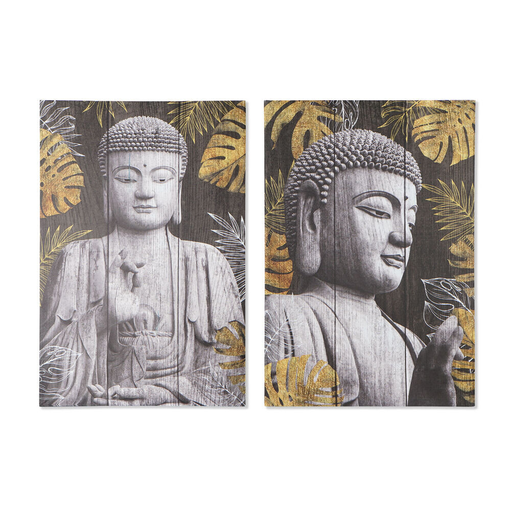 Paveikslas DKD Home Decor Buda, 60 x 2.3 x 90 cm, 2 vnt. цена и информация | Reprodukcijos, paveikslai | pigu.lt