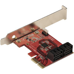 Карта PCI Startech 4P6G-PCIE-SATA-CARD цена и информация | Контроллеры | pigu.lt