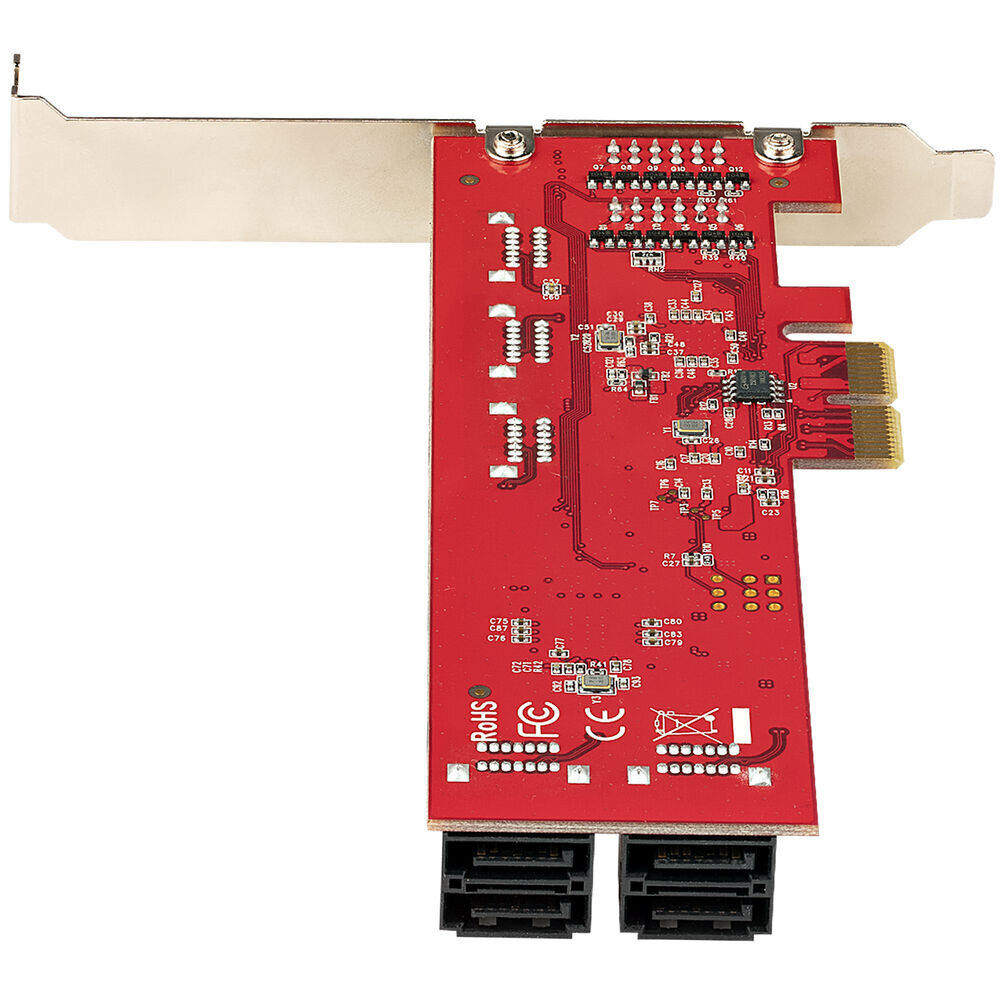 PCI korta Startech 10P6G-PCIE-SATA-CARD kaina ir informacija | Valdikliai | pigu.lt