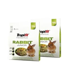 Maistas jauniems triušiukams Tropifit, 2x750 g цена и информация | Корм для грызунов | pigu.lt