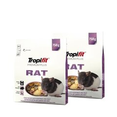 Maistas žiurkėms Tropifit, 2x750 g цена и информация | Корм для грызунов | pigu.lt