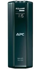 Энергосберегающий ИБП APC Back-UPS RS 1200, 230 В, CEE 7/5 цена и информация | Источники бесперебойного питания (UPS) | pigu.lt