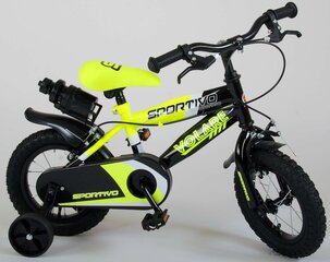 Vaikiškas dviratis Volare Sportivo, 12", geltonas/juodas kaina ir informacija | Dviračiai | pigu.lt