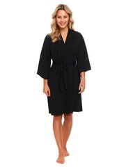 Chalatas nėštukėms DN 9999BLACK, juodas kaina ir informacija | DN Nightwear Apranga, avalynė, aksesuarai | pigu.lt