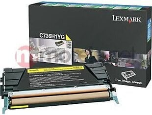 Lexmark - Optra C73x/X73x Yellow 10K C736H1YG kaina ir informacija | Kasetės lazeriniams spausdintuvams | pigu.lt