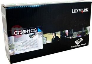 Lexmark - Optra C73x/X73x Cyan 10K C736H1CG kaina ir informacija | Kasetės lazeriniams spausdintuvams | pigu.lt