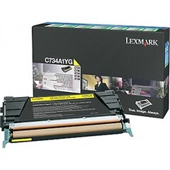 Lexmark - Toner Optra C73x/X73x Yellow 6K C734A1YG kaina ir informacija | Kasetės lazeriniams spausdintuvams | pigu.lt