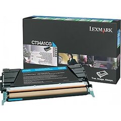 Lexmark - Toner Optra C73x/X73x Cyan 6K C734A1CG kaina ir informacija | Kasetės lazeriniams spausdintuvams | pigu.lt