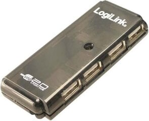 LogiLink - HUB USB 2.0 4-портовый цена и информация | Адаптеры, USB-разветвители | pigu.lt
