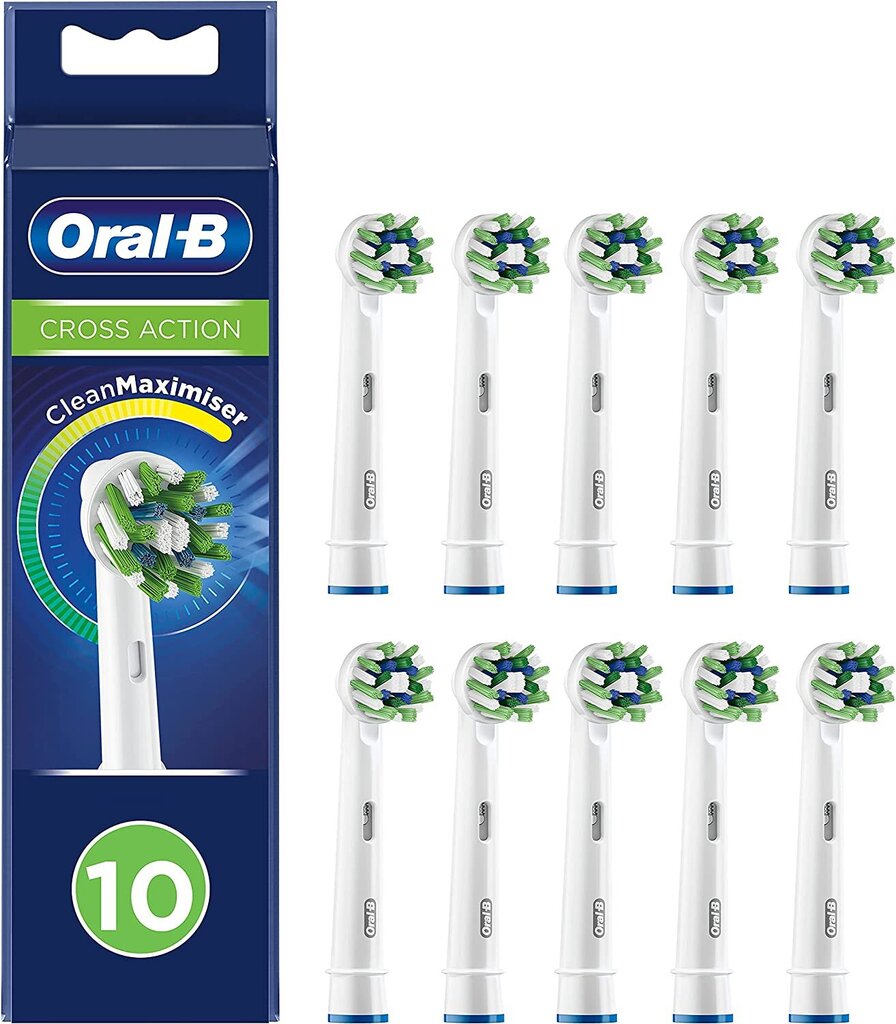 Oral-B Lot De 10 цена и информация | Elektrinių dantų šepetėlių antgaliai | pigu.lt