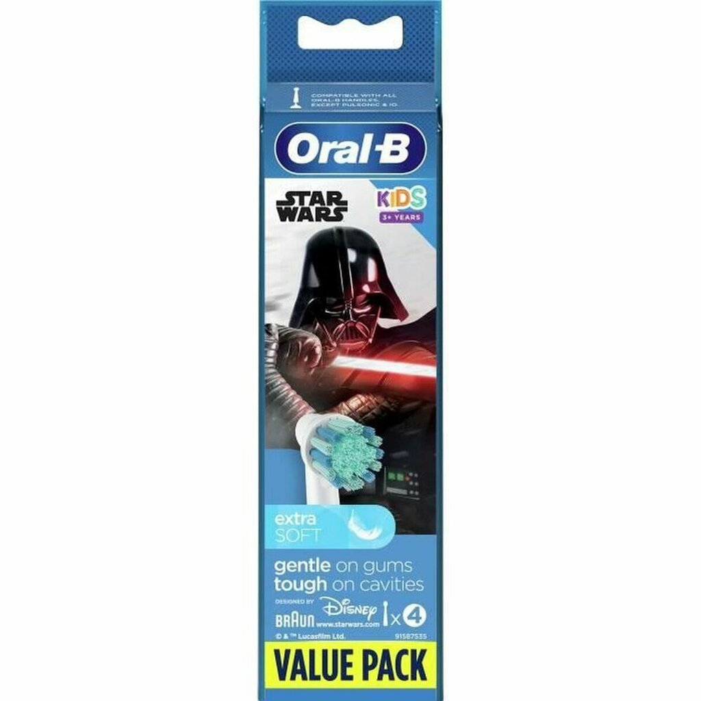 Oral-B Kids Star Wars цена и информация | Elektrinių dantų šepetėlių antgaliai | pigu.lt