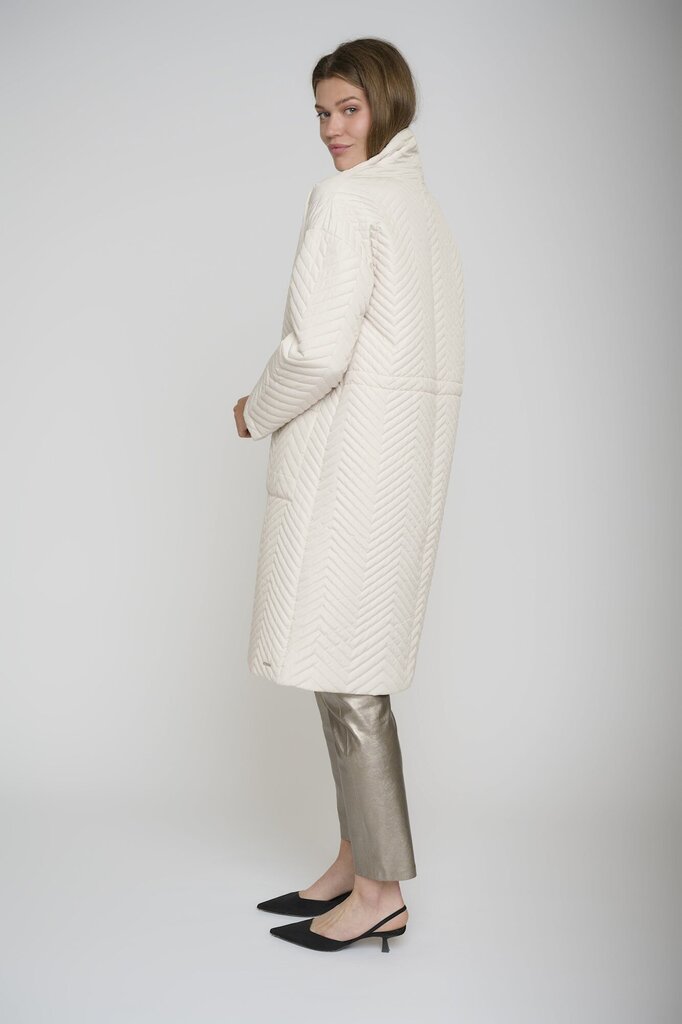 Rino&Pelle moteriškas paltas Veery, baltas цена и информация | Paltai moterims | pigu.lt
