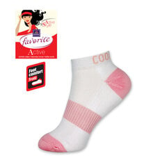 Женские короткие носки Favorite 22121 white-l.rose цена и информация | Женские носки | pigu.lt