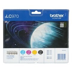 Brother - CMYK multip LC970 DCP135/150/MFC235/260 kaina ir informacija | Kasetės rašaliniams spausdintuvams | pigu.lt