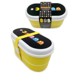 Коробка для завтрака с вилкой и ложкой - Pac-Man цена и информация | Посуда для хранения еды | pigu.lt