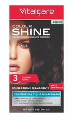 Plaukų dažai Vitalcare Shine, tamsiai rudi kaina ir informacija | Plaukų dažai | pigu.lt