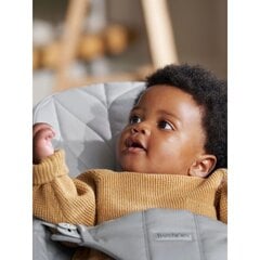 Лежак Babybjorn Bliss Cotton, 006124, серый цена и информация | Шезлонги и качели | pigu.lt